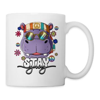 60s 70s Costume Stay Groovy Hippie - Mug - white - Right