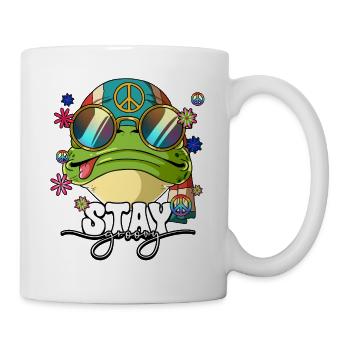 60s 70s Costume Stay Groovy Hippie - Mug - white - Right