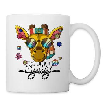 60s 70s Costume Stay Groovy Hippie - Mug - white - Right