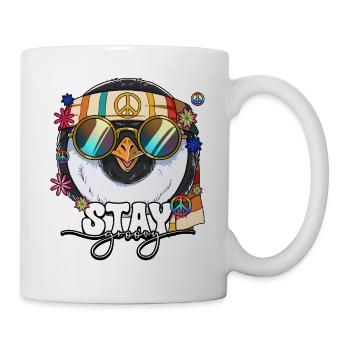60s 70s Costume Stay Groovy Hippie - Mug - white - Right
