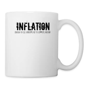 Inflation Funny Sarcastic Inflation Rate Joke Cool - Mug - white - Right