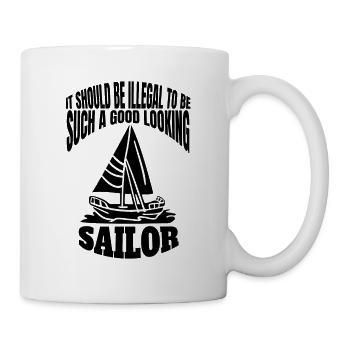 Sailing Sailboat Sailing Ship Sailing Sailors - Mug - white - Right