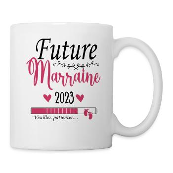 Future marraine 2023 - cadeau future marraine - Mug blanc - blanc - Droite