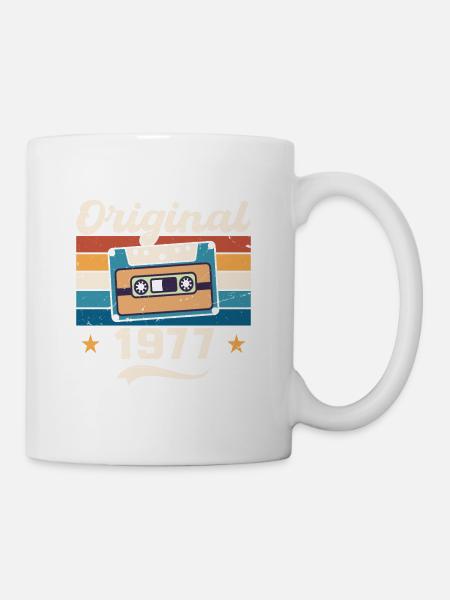 Geboren Geschenk Original 1977 Geschenkidee 1977 - Tasse - Weiß