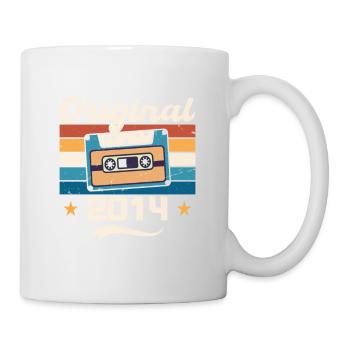 Geboren Geschenk Original 2014 Geschenkidee 2014 - Tasse - Weiß - Rechts