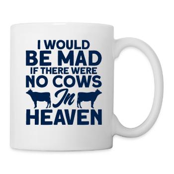 S’il n’y avait pas de vaches au ciel cadeau de vache - Mug blanc - blanc - Droite