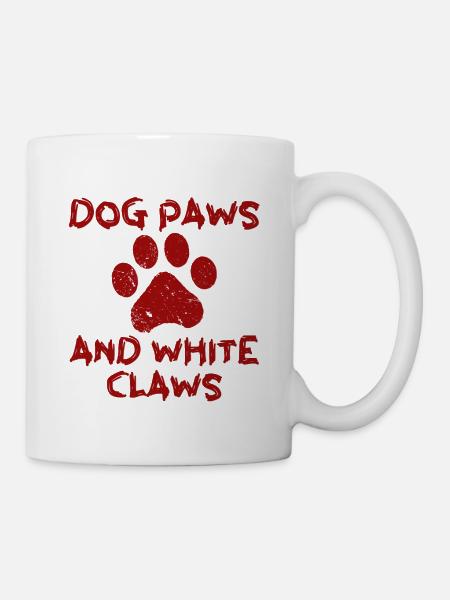 Dog Paws And White Claws 4 - Mug - white