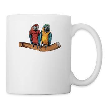 Macaw Parrot I South America Exotic bird for - Mug - white - Right