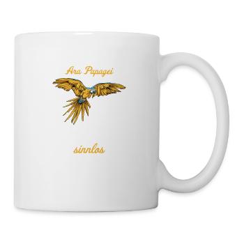 Ara Papagei I Südamerika Exotischer Vogel für - Tasse - Weiß - Rechts