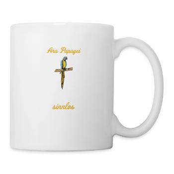 Ara Papagei I Südamerika Exotischer Vogel für - Tasse - Weiß - Rechts