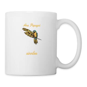 Ara Papagei I Südamerika Exotischer Vogel für - Tasse - Weiß - Rechts