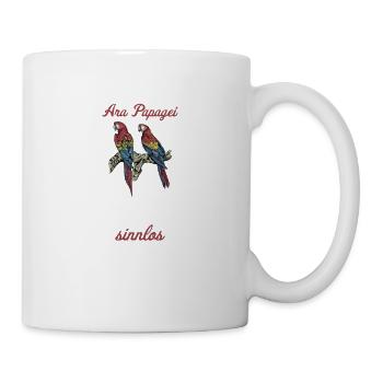 Ara Papagei I Südamerika Exotischer Vogel für - Tasse - Weiß - Rechts