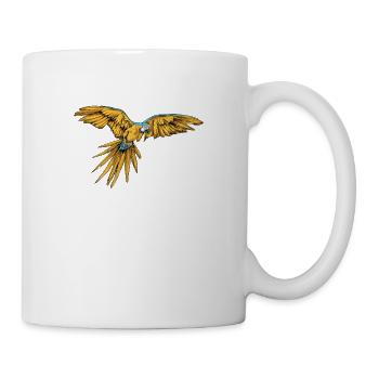 Ara Papagei I Südamerika Exotischer Vogel für - Tasse - Weiß - Rechts