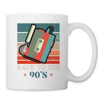 Walkman cassette tape 90s retro audio - Mug - white - Right