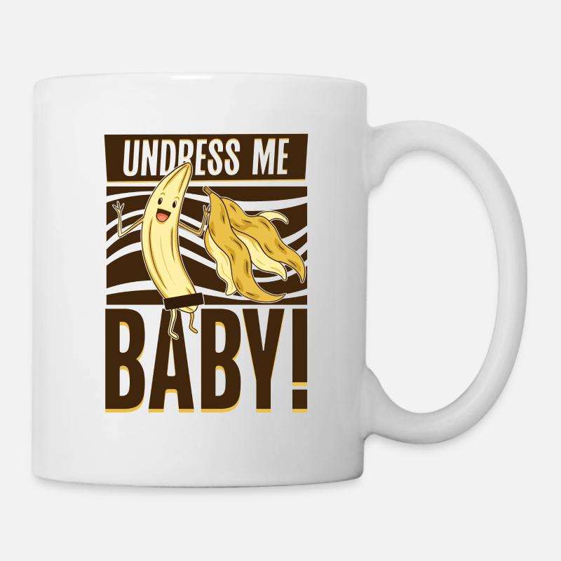 Déshabillez-moi bébé - Banane - Mug blanc - blanc