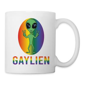 Gender Lesbian, Gay, Trans, Queer Rainbow - Mug - white - Right