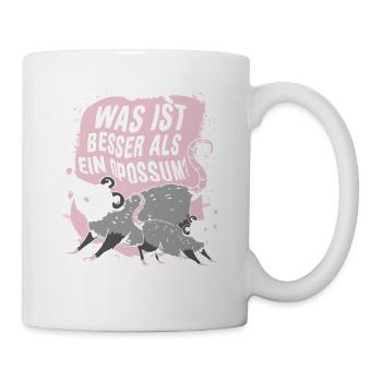 Was ist besser als ein Opossum? Zwei Opossums - Tasse - Weiß - Rechts