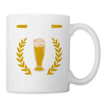 Laufen Trinken Und Das Immer So Weiter Bier - Tasse - Weiß - Rechts
