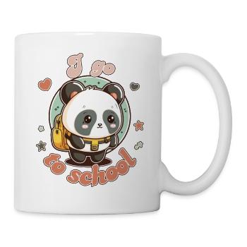 Petit Panda va à l'école - Mug blanc - blanc - Droite