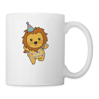 Lion for birthday a gift for children - Mug - white - Right
