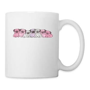 pomossexual flag pug pride LGBTQ cute dogs - Mug - white - Right