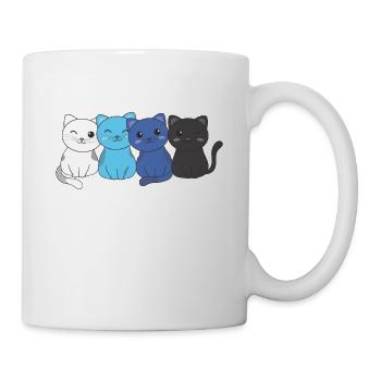 transmasc Flag Pride LGBTQ Cute Cat Bunch - Mug - white - Right
