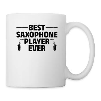 Meilleur joueur de saxophone de tous les temps Sax Musical - Mug blanc - blanc - Droite