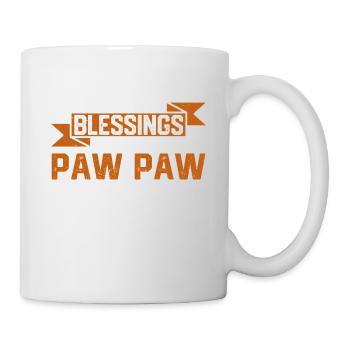 Mes plus grandes bénédictions Appelez-moi Paw Paw Vintage - Mug blanc - blanc - Droite