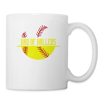 Père de joueurs de baseball Drôle de père - Mug blanc - blanc - Droite