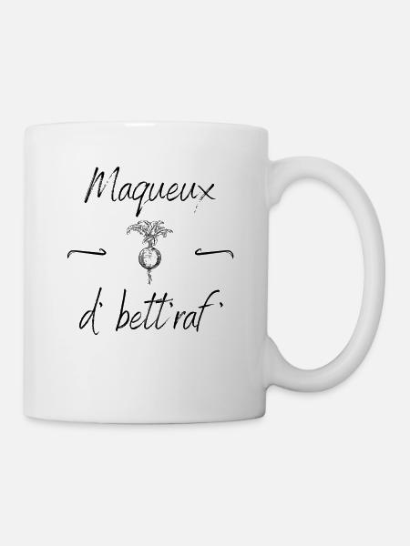 Maqueux de betteraves tee shirt humoristique chti - Mug blanc - blanc