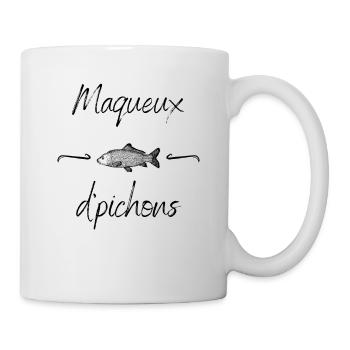 Maqueux de pichons tee shirt humoristique chti - Mug blanc - blanc - Droite