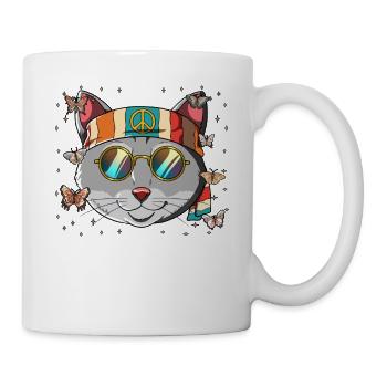 60s 70s Costume Groovy Hippie - Mug - white - Right
