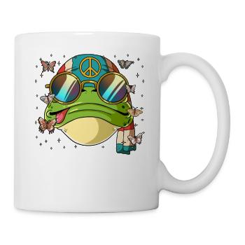 60s 70s Costume Groovy Hippie - Mug blanc - blanc - Droite