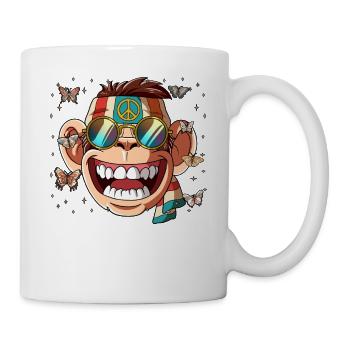 60s 70s Costume Groovy Hippie - Mug blanc - blanc - Droite