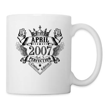 Vintage Avril 2007 Avril 2007 né en Avril - Mug blanc - blanc - Droite