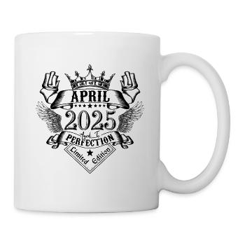 Vintage Avril 2025 Avril 2025 né en Avril - Mug blanc - blanc - Droite