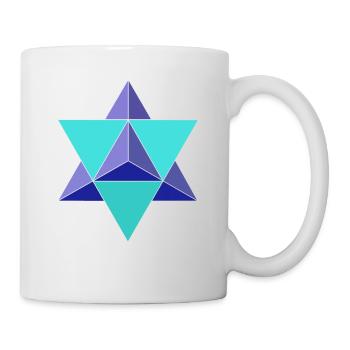 Merkaba - géométrie sacrée - spiritualité - Mug blanc - blanc - Droite