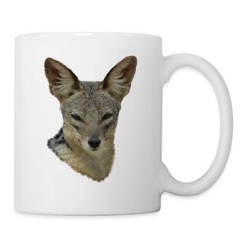 Chacal - Chien sauvage - Chien - Faune sauvage en Afrique - Mug blanc - blanc - Droite