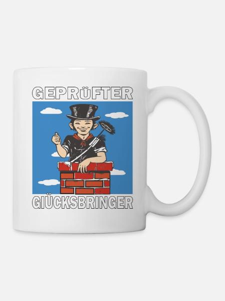 SCHLOTFEGER GEPRÜFTER GLÜCKSBRINGER - Tasse - Weiß