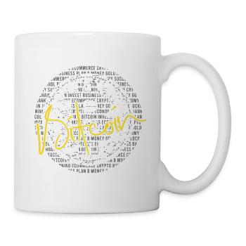 The Digital Revolution: Bitcoin Stamp - Mug blanc - blanc - Droite