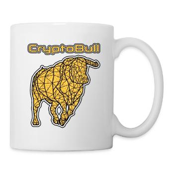 The Golden Bull: A Crypto Symbol of Prosperity - Mug blanc - blanc - Droite