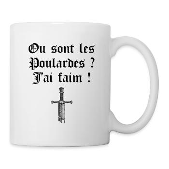 Ou sont les poulardes ? Les visiteurs film - Mug blanc - blanc - Droite
