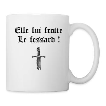 Elle lui frotte le fessard Les visiteurs film - Mug blanc - blanc - Droite