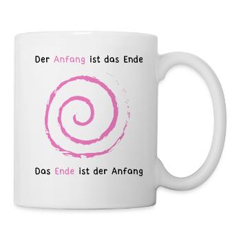 Der Anfang ist das Ende - Tasse - Weiß - Rechts