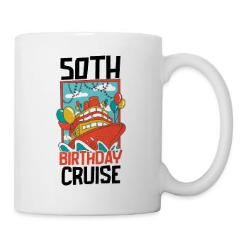 Croisières en famille - Mug blanc - blanc - Droite