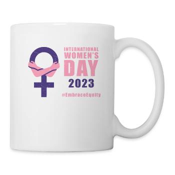 Journée internationale de la femme 8 mars #EmbraceEquity - Mug blanc - blanc - Droite