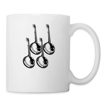 Banjo Banjo player Banjoist - Mug - white - Right