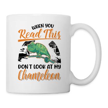 Caméléon Cadeau Caméléon - Mug blanc - blanc - Droite