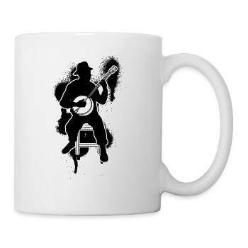 Banjo Banjo player Banjoist - Mug - white - Right
