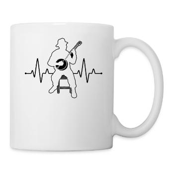 Banjo Banjo player Banjoist - Mug - white - Right